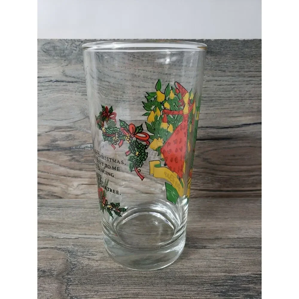 Twelve Days of Christmas by Indiana Glass 12 oz Replacement Glass Day 9